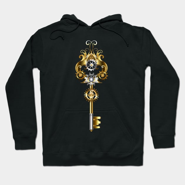 Steampunk key with gears Hoodie by Blackmoon9